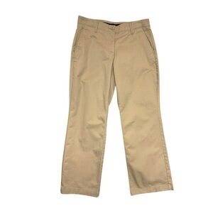 Land's End Khaki Cotton Bootcut Chino Pants Women’s Size 4P Like New
